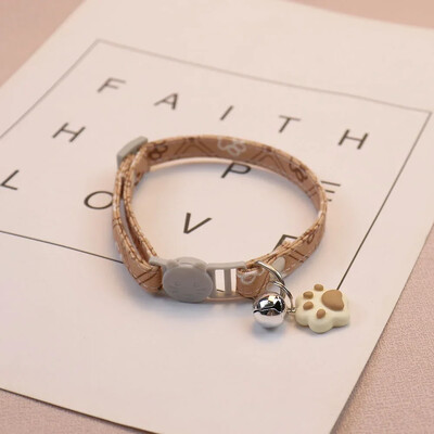 Armas kaelarihm koos kellukesega väikestele koertele Kutsikas, kassipoeg Asjad Aksessuaarid Reguleeritava jalajäljega kassi lahtikäiv kaelarihm