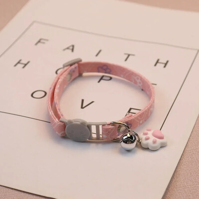 Armas kaelarihm koos kellukesega väikestele koertele Kutsikas, kassipoeg Asjad Aksessuaarid Reguleeritava jalajäljega kassi lahtikäiv kaelarihm