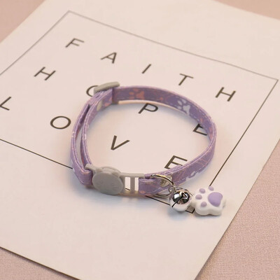 Armas kaelarihm koos kellukesega väikestele koertele Kutsikas, kassipoeg Asjad Aksessuaarid Reguleeritava jalajäljega kassi lahtikäiv kaelarihm