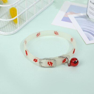 Helendav kassikaelakee helendav väike koer kassi kaelarihm kadumisevastane fluorestseeruv silikoonist kassikellarihm kaelasõrmus Lemmikkasside tarvikud