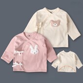 Vastsündinu poolselja jope kevadel ja suvel õhukesest puhtast puuvillast vastsündinu 0–13 kuu vanustele beebidele ja munkrirõivad