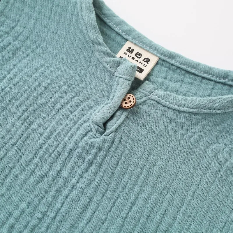 Βρεφικά κορίτσια αγόρια μπλουζάκια λινό βαμβακερά μπλουζάκια για αγόρια Παιδικά μπλουζάκια καλοκαιρινά Βρεφικά αγόρια κορίτσια μπλουζάκια Παιδικά ρούχα Παιδικά