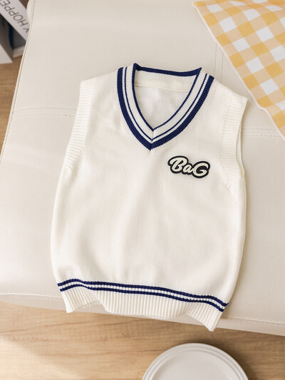 Φθινοπωρινό χειμωνιάτικο μωρό πλεκτό γιλέκο παιδικό πουλόβερ για αγόρια Πουλόβερ με λαιμόκοψη νήπιο κορίτσι casual πανωφόρι νέο στυλ