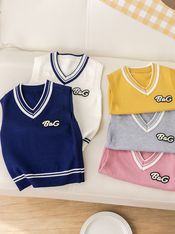 Φθινοπωρινό χειμωνιάτικο μωρό πλεκτό γιλέκο παιδικό πουλόβερ για αγόρια Πουλόβερ με λαιμόκοψη νήπιο κορίτσι casual πανωφόρι νέο στυλ