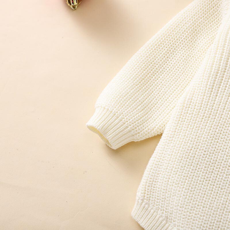 Χριστουγεννιάτικο Kint Βρεφικό πουλόβερ Romper Χειμερινά ζεστά ρούχα για νεογέννητο γράμμα κέντημα μακρυμάνικο casual βρεφική φόρμα για κορίτσι αγόρι