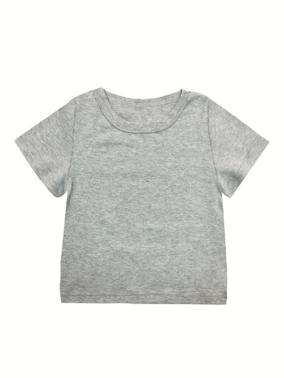 újszülött nyári rövid ujjú póló pamut tiszta masszív felsők csecsemő fiú és lány fehérnemű póló