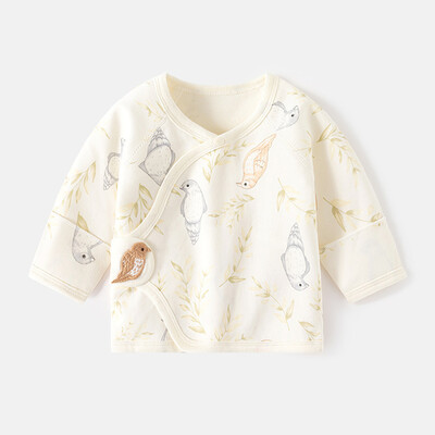 Mazuļu meiteņu T krekls ar garām piedurknēm Kokvilnas pavasara rudens ziemas dzīvnieku apdrukas slimnīcas jaundzimušo apģērbs 0-3 mēn.