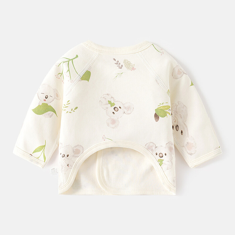 Mazuļu meiteņu T krekls ar garām piedurknēm Kokvilnas pavasara rudens ziemas dzīvnieku apdrukas slimnīcas jaundzimušo apģērbs 0-3 mēn.