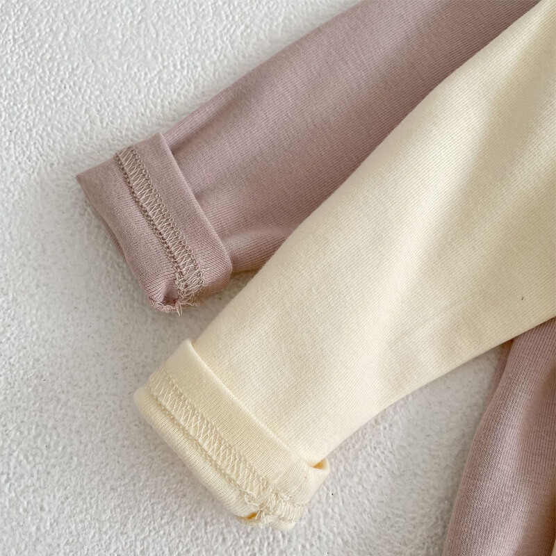 Jauns rudens apģērbs mazulim, 0-3 gadus vecas meitenītes lelles kakla pamatne krekls daudzpusīgs t-krekls ar garām piedurknēm