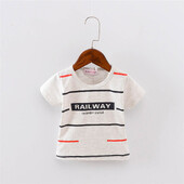 Lawadka 6-24M Καλοκαιρινό βρεφικό μπλουζάκι για αγόρια Ριγέ Αθλητικά Βρεφικά Μπλουζάκια Κορυφαία κοντομάνικα μπλουζάκια για αγόρια Βαμβακερά ρούχα για νήπια 2022