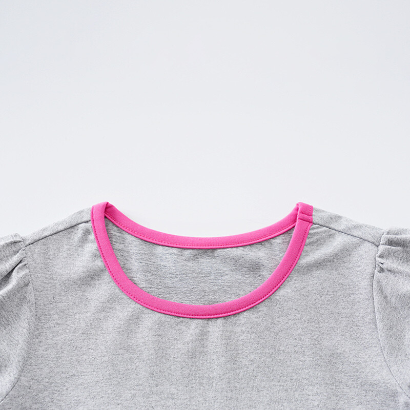 Bērnu apģērbi Zēniem un meitenēm Jauka multfilma Rotaļlācītis Ērts apaļš kakls Vasaras īsu piedurkņu mazuļu pelēks T-krekls