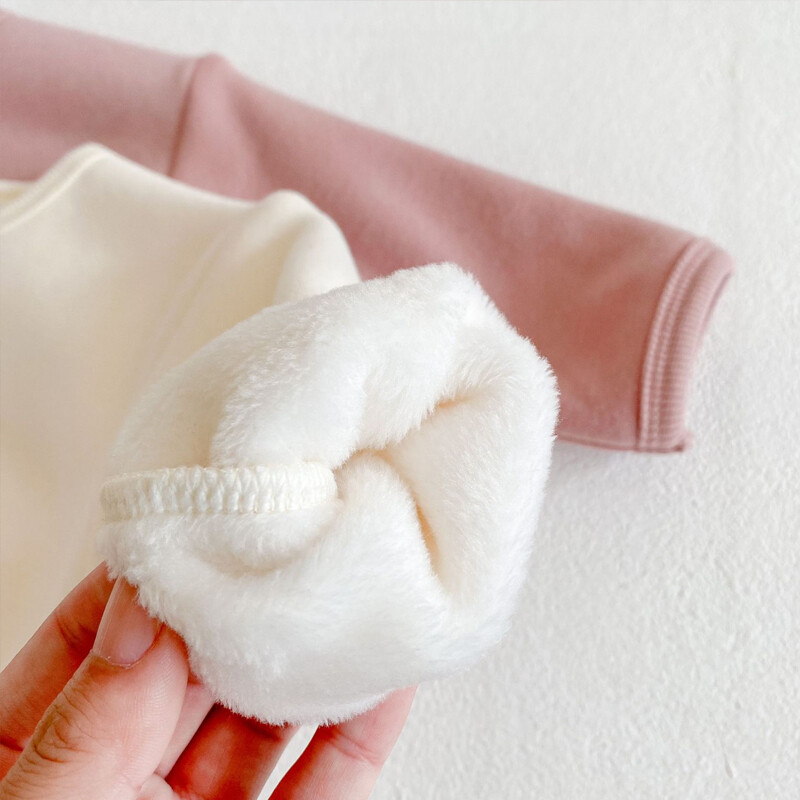 Sügisel ja talvel uued beebiriided, 0–3-aastased meeste ja naiste beebid, puhast värvi ja sametist kapuutsiga mitmekülgne topp