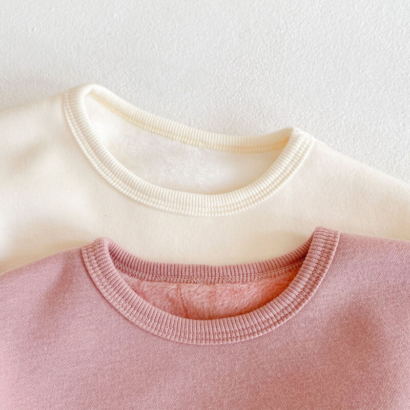 Sügisel ja talvel uued beebiriided, 0–3-aastased meeste ja naiste beebid, puhast värvi ja sametist kapuutsiga mitmekülgne topp