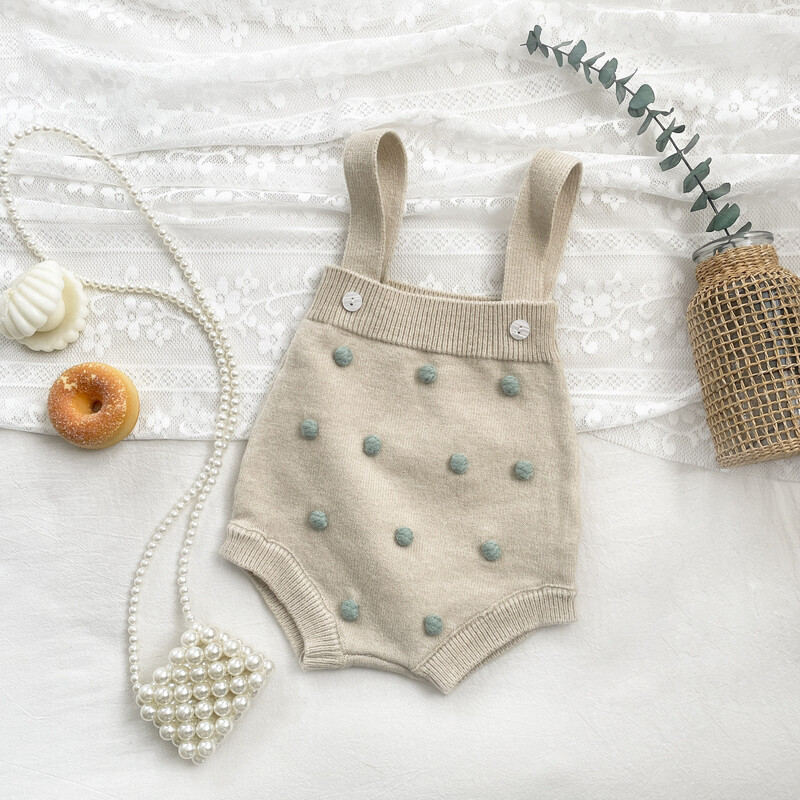 Koreai babahercegnős csecsemő kötött kardigán őszi gyapjú labdakabát Kislány nadrágtartó nadrág