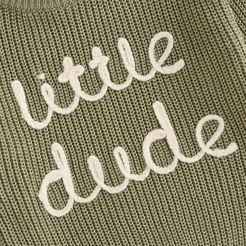 Mazuļu zēni rudens ziemas džemperis ikdienišķs garas piedurknes ar kaklu burtu izšuvumi brīvi trikotāžas pulovers ikdienas topi jaundzimušo apģērbi