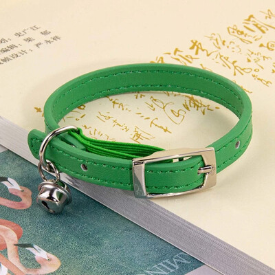 Mīksta PU ādas kaķa kaklasiksna ar zvana drošību pret nosmakšanu kaklasiksnas kaķiem kaķēnu mājdzīvnieku kucēnu kaklarota regulējama XS S sarkana