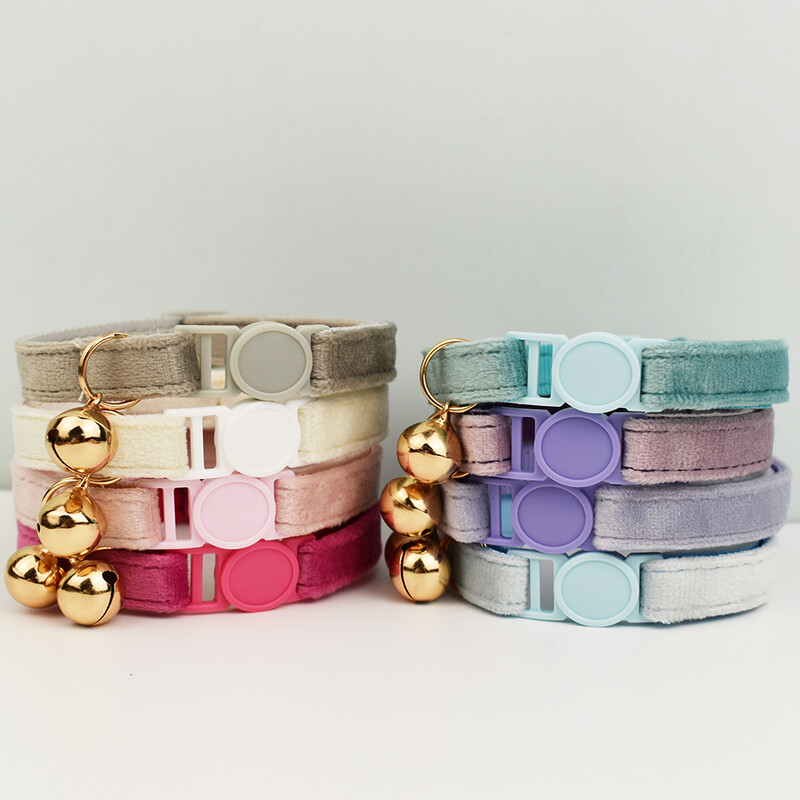 Kaķa kakla siksna Bowknot Adjustable Drošības mājdzīvnieku kaklasiksna Samta kaķa kakla siksna Novērš kaķus no aizrīšanās