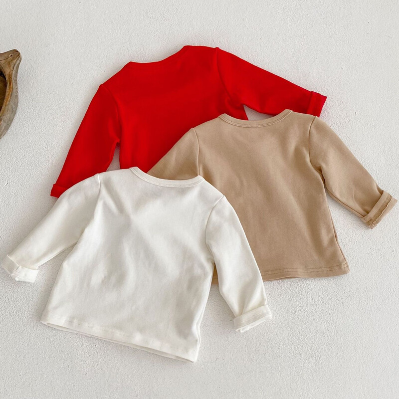 Jauns rudens apģērbs mazulim, 0-3 gadus vecas meitenes, t-krekls ar apaļu kakla izgriezumu ar garām piedurknēm pamata krekls, tops ar zaķa apdruku