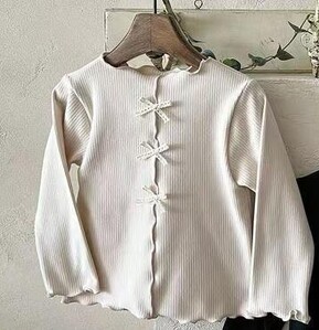 2025. gada rudens, jauns, mazuļu T krekli ar garām piedurknēm, stingras meitenes, gudras, kokvilnas apakšas, krekli zīdaiņiem, rievoti, bērnu apģērbi