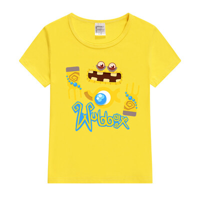 My Singing Monsters Wubbox Bērnu T-krekls Apdrukāts Grafisks Anime T-krekli Kawaii Tkrekls ar īsām piedurknēm Modes Zēnu/meiteņu T-krekls