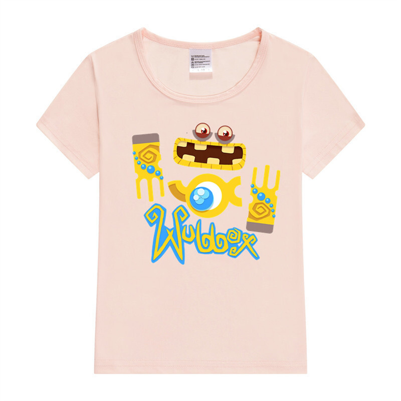 My Singing Monsters Wubbox Bērnu T-krekls Apdrukāts Grafisks Anime T-krekli Kawaii Tkrekls ar īsām piedurknēm Modes Zēnu/meiteņu T-krekls