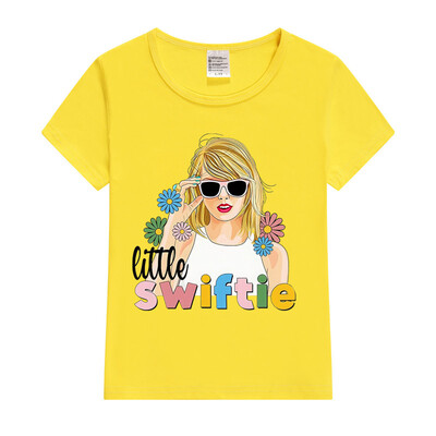 Karstā izpārdošana Little Swifty Kids T-krekls ar apdruku Bērnu T krekls Jauki Meiteņu Vasaras Topi Zēniem Apģērbi Bērnu T-krekls ar īsām piedurknēm