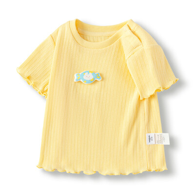 Balabala baba rövid ujjú póló csecsemő lányoknak fiúknak, 2024-es nyári új kollekció, légáteresztő, friss, kényelmes és stílusos