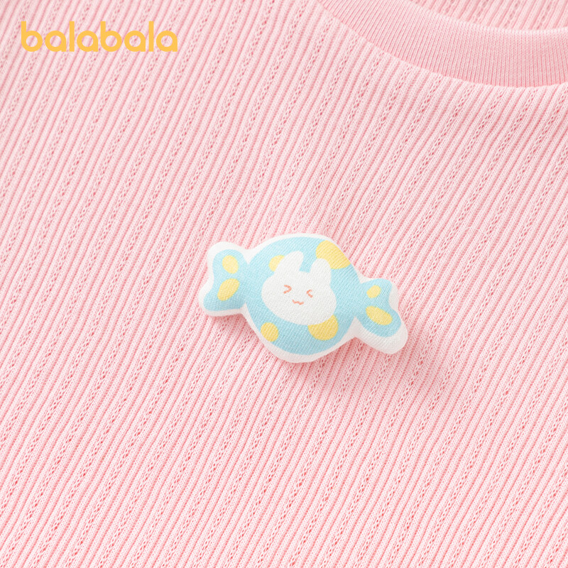 Balabala baba rövid ujjú póló csecsemő lányoknak fiúknak, 2024-es nyári új kollekció, légáteresztő, friss, kényelmes és stílusos