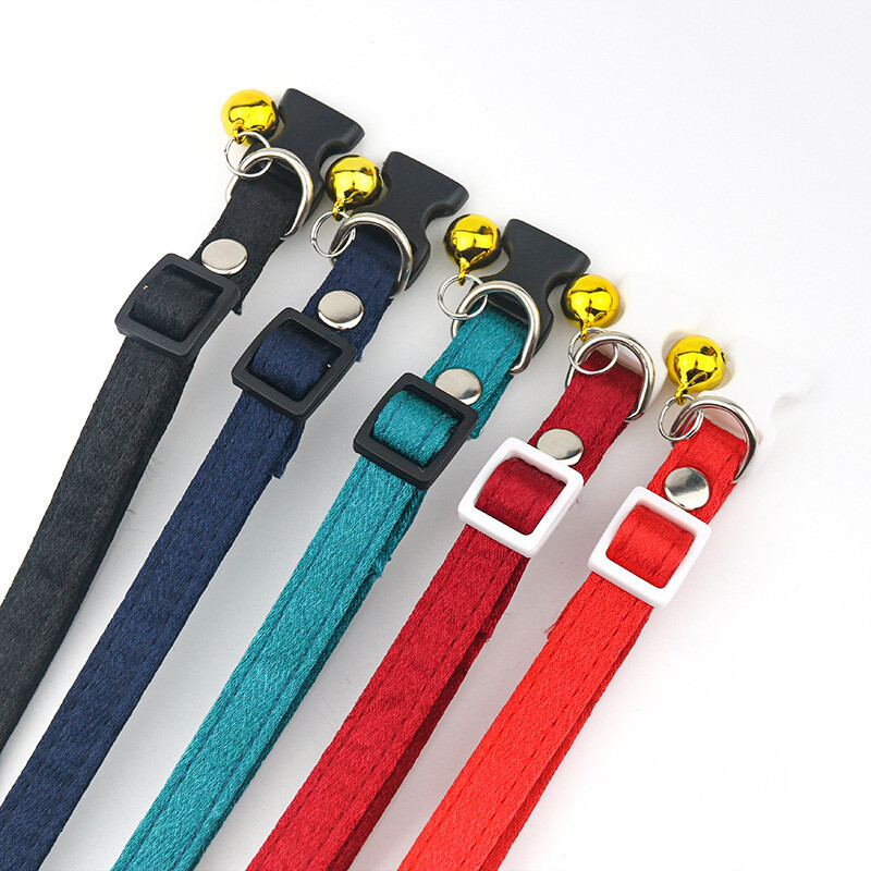 Κολάρο γάτας, βαμβακερό διάφραγμα με κουδούνι, πόρπη για γαμήλια κολάρο για κορίτσι αγόρι γάτες και μικρά σκυλιά, ρυθμιζόμενα προμήθειες για κατοικίδια