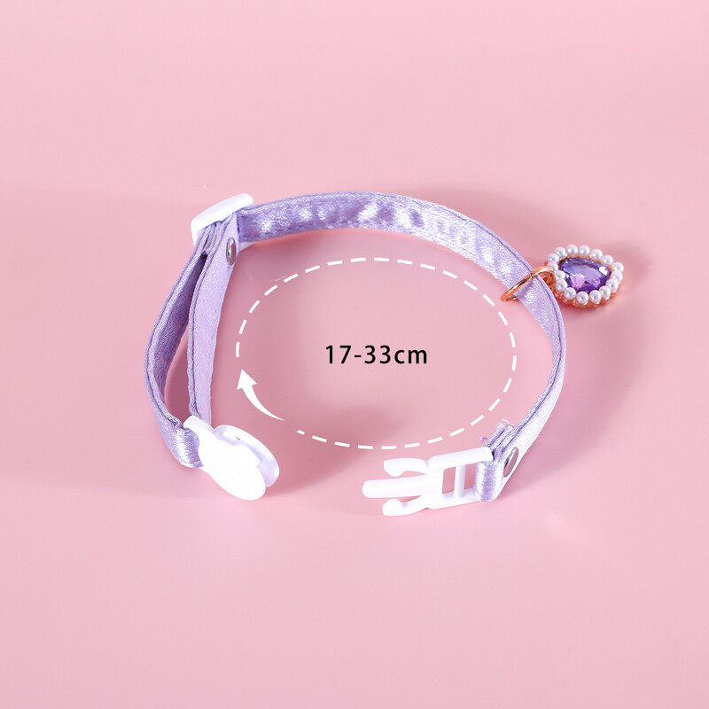 MPK New Series Pet Pearl Bow Collar Cat Anti Suffocation Love Kulons tauriņš ir piemērots arī sunim