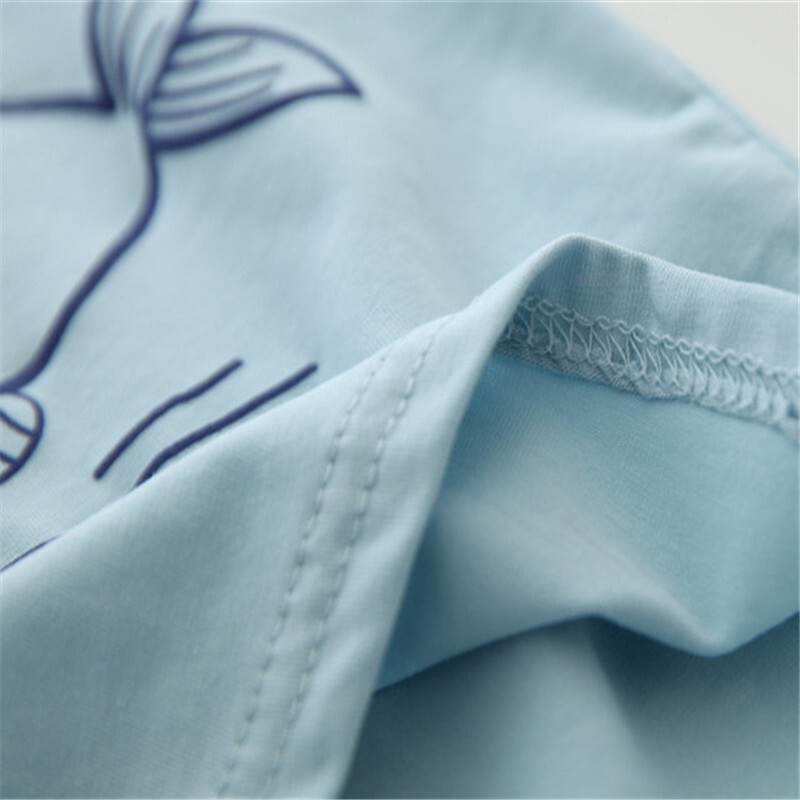 Zēniem ar īsām piedurknēm T-krekli Kokvilnas zēnu apģērbi Bērnu Tkrekls Karikatūra Zivis Ikdienas Tops Mazuļu vasaras pirmās dzimšanas dienas zēnu drēbes