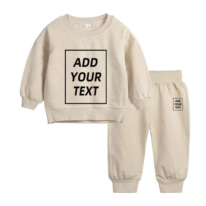 2024. gada pielāgoti bērnu apģērbi, modes meiteņu tērpi, rudens, mazuļu zēnu komplekti, kokvilnas topi ar garām piedurknēm un bikses, bērnu apģērbi