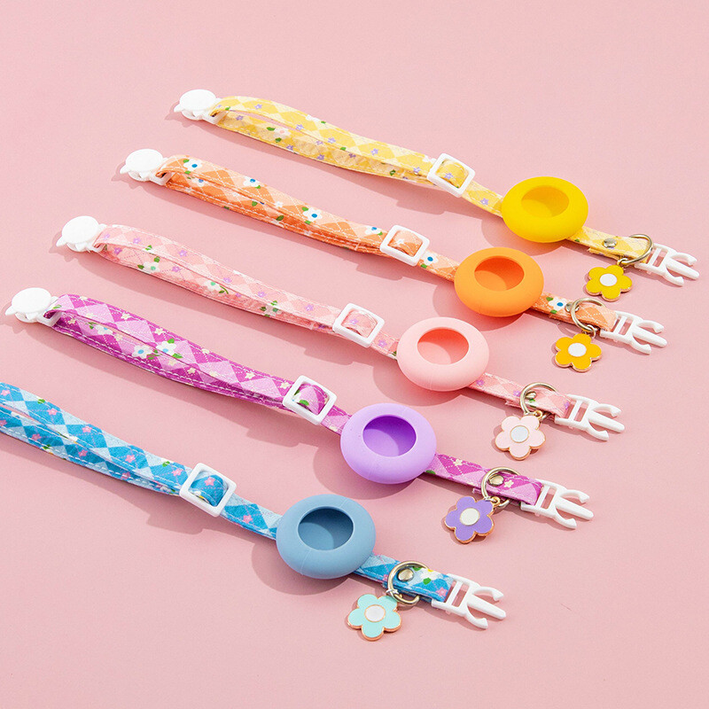 Mājdzīvnieka kaklasiksna ar AirTag aizsargmaciņu pret nozaudēšanu āra parka suns kaķis GPS izsekotājs Instalējiet atbalstīto kaklarotu mājdzīvnieku aksesuāri