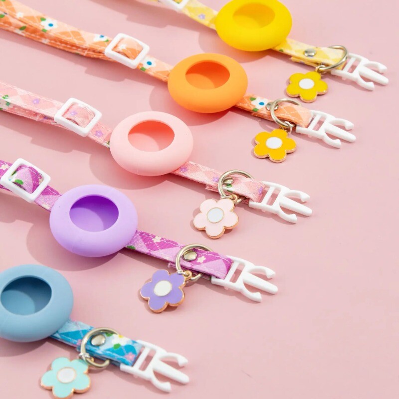 Mājdzīvnieka kaklasiksna ar AirTag aizsargmaciņu pret nozaudēšanu āra parka suns kaķis GPS izsekotājs Instalējiet atbalstīto kaklarotu mājdzīvnieku aksesuāri