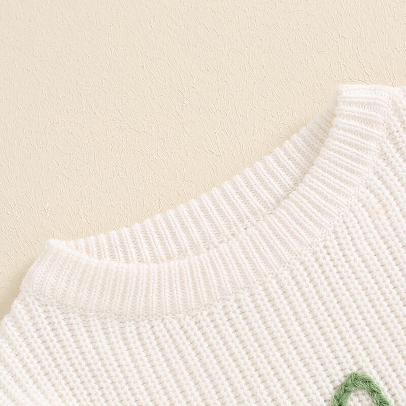 Zēnu zēnu meiteņu dzimšanas dienas džemperis ar burtu izšuvumu ar garām piedurknēm, trikotāžas džemperi rudens ziemai