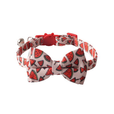 Fruit Cat Tuxedo Collar Gato Bandana Bowknot Collier Chain Dog Bowtie Pet Collar Quick Release for Birthday Официален костюм