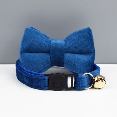 Сладка котешка яка Кадифена яка Котешка яка с панделка и регулируема предпазна катарама Котки Папийонка Домашни любимци