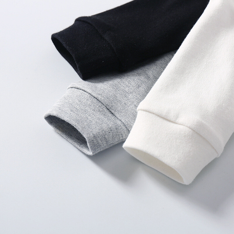 Zīdaiņu T-krekls Bērnu kokvilnas T krekli ar garām piedurknēm balts T krekls meitenēm Zēniem Zēniem Jaundzimušo bērnu apģērbi Meiteņu topi