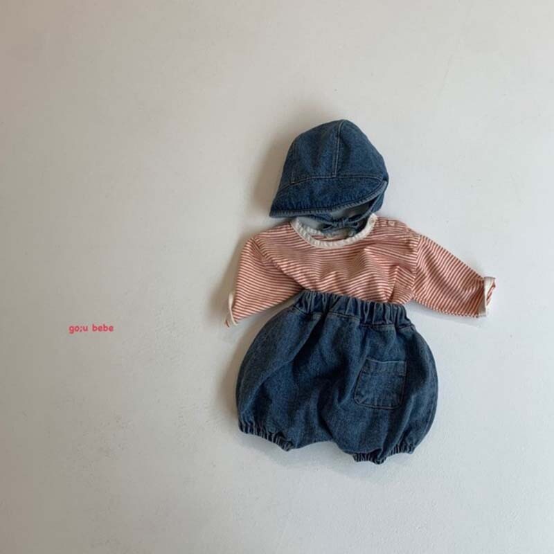 Divat csíkos babapólók 2024-es őszi gyermek hosszú ujjú póló Pamut fiús lány felsőruha 0-24 hónapos korig