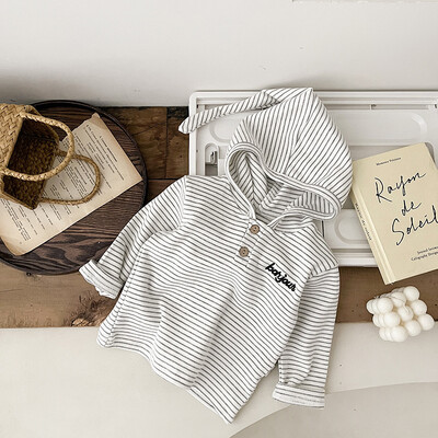 Φούτερ για νεογέννητο μωρό με μακρυμάνικο φθινόπωρο για βρέφη Stirpes Φούτερ για αγόρια κορίτσια Μαλακά βαμβακερά παιδικά μπλουζάκια καθημερινά