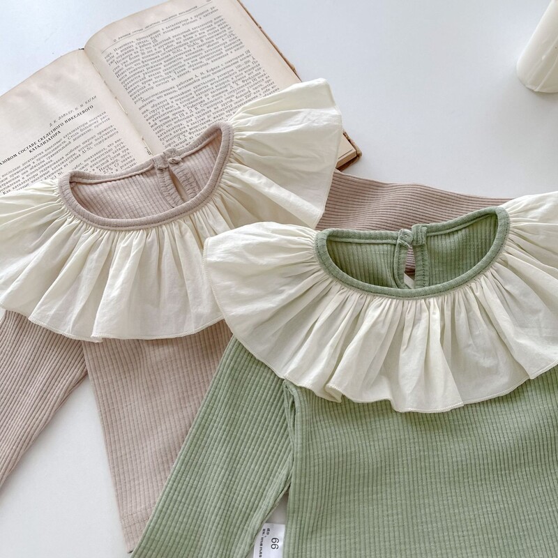 2023 tavaszi őszi baba póló, hosszú ujjú újszülött pulóver felsők puha pamut csecsemő tipegő O-nyakú pólók gyerekruházat