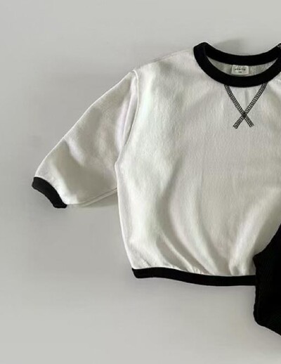 2024. gada rudens jauns zīdaiņu džemperis ar garām piedurknēm ikdienas sporta krekls ar burtu X izšuvumu, zēniem, meitenēm