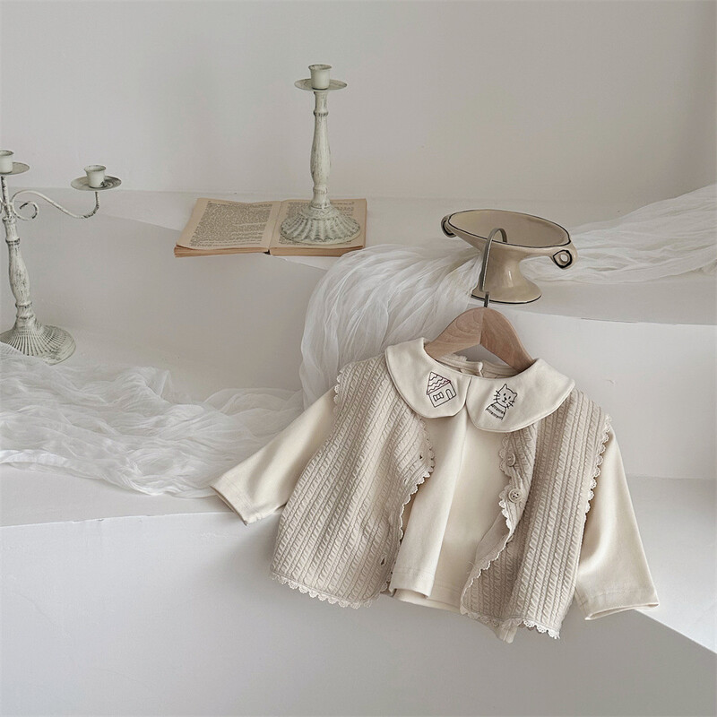 2024. gada rudens jauns zīdaiņu T-krekls ar garām piedurknēm