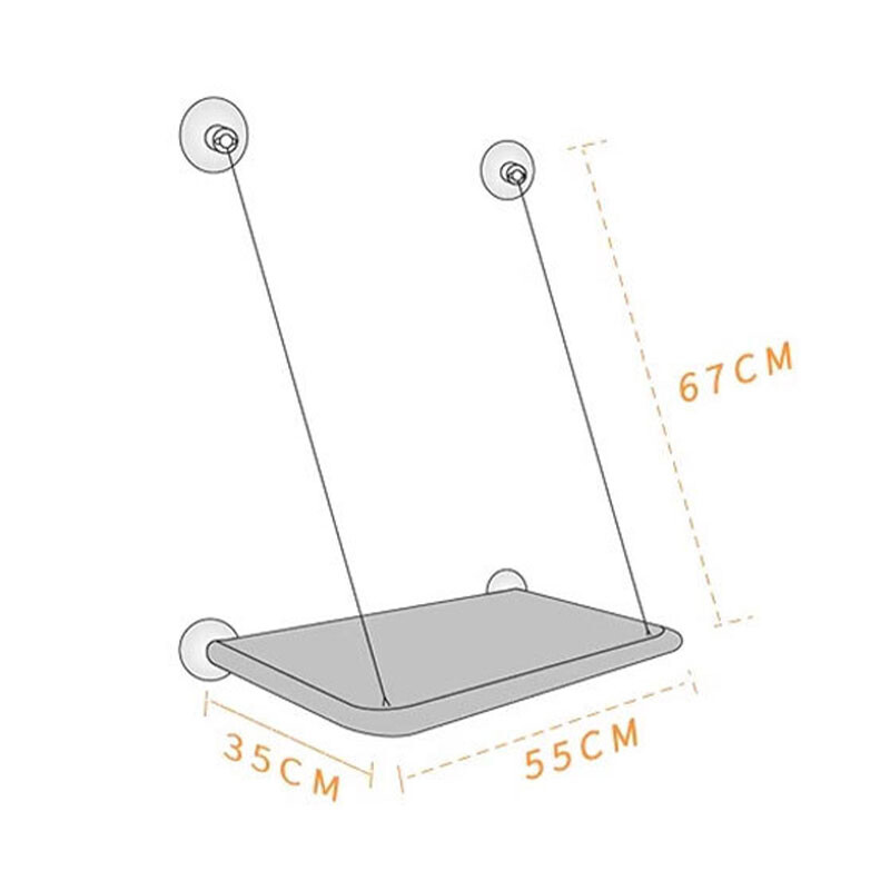 Πτυσσόμενο παράθυρο αιώρα γάτας Κρεβάτι Μαλακό Άνετο που εξοικονομεί χώρο Γάτες Sunny Window Seat Cats Πλαίσιο αναρρίχησης Αξεσουάρ για κατοικίδια