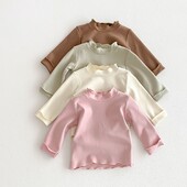 2025. gada pavasara rudens, meiteņu T krekls meitenēm ar garām piedurknēm