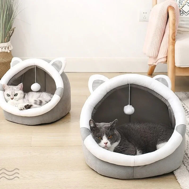Cat Nest House for Cats Cave Κρεβάτι γατών Κυνοτροφείο Γάτες Four Seasons Universal Semi-Closet Cute and Comfortable Cat Nest Kittens Cave