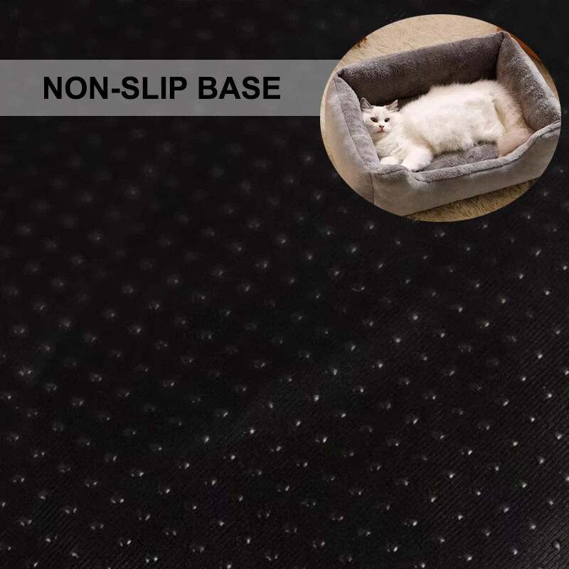 Pūkaina, bieza kaķu gulta kvadrātveida silta, ērta mājdzīvnieku spilventiņa ar neslīdošu pamatni, liela, mīksta suņu ligzdas piederumi ziemas mājdzīvniekiem