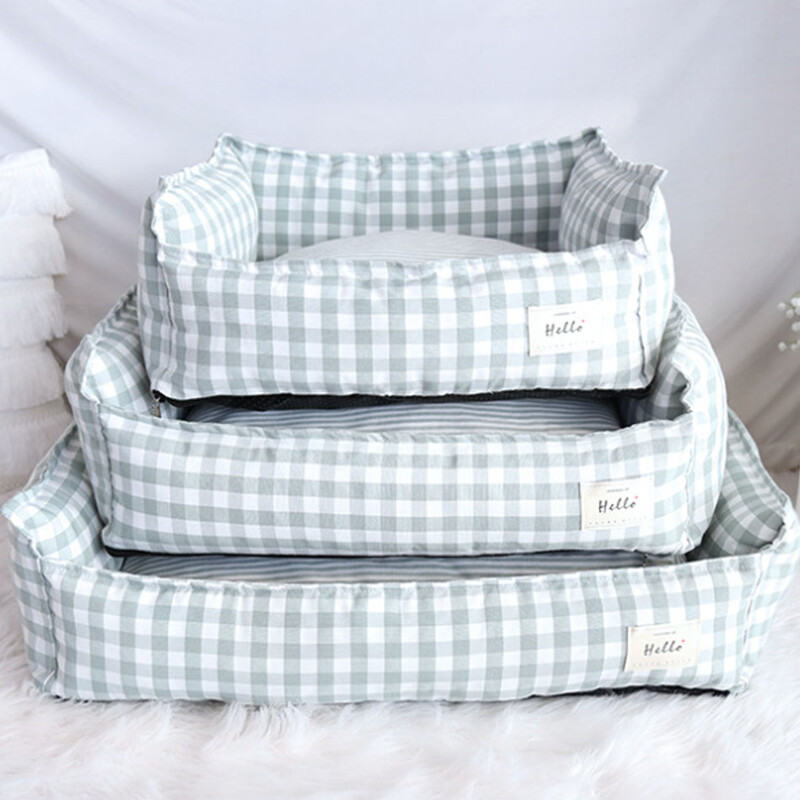 Ágyak Kutya Macska Kisállat Alvó Kanapéágy Puha rácsos Kutyakosár Macska Kis Közepes Kutya Párna Kisállat Kiegészítők Kölyökkennel kellékek