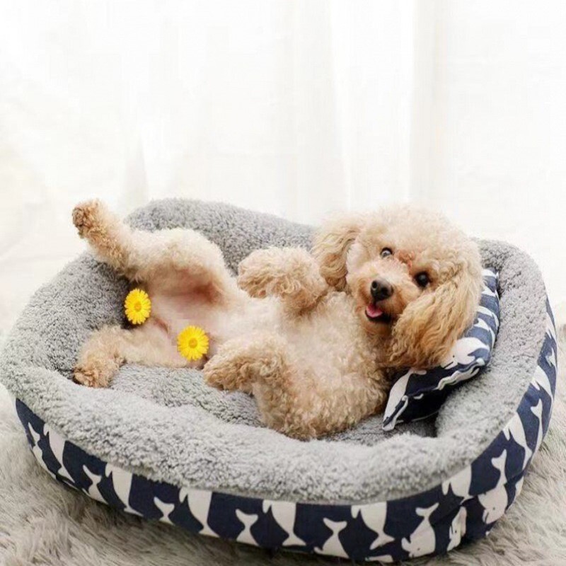 Μαλακό κρεβάτι κατοικίδιων για γάτα Κρεβάτι για σκύλους Κρεβάτι για κατοικίδια στρώμα με μαξιλάρι Χειμωνιάτικο ζεστό άνετο στρώμα ύπνου για γάτες Σκύλοι βελούδινο χαλάκι για γάτα Σπίτι για γάτες