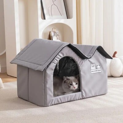 Подвижна котешка климатична къща Лятна котка Инструмент за охлаждане Nest Dog Ice House Dog Four Seasons Cat Pet Ice House